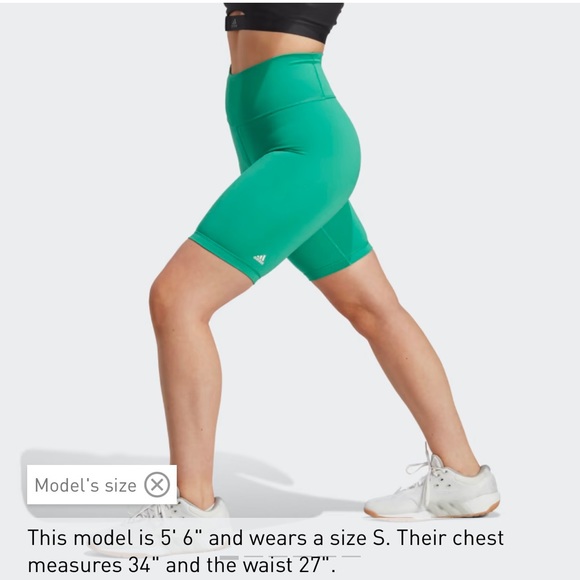 NWT!! Adidas Optime Training Bike Short Leggings - XL - Picture 2 of 5